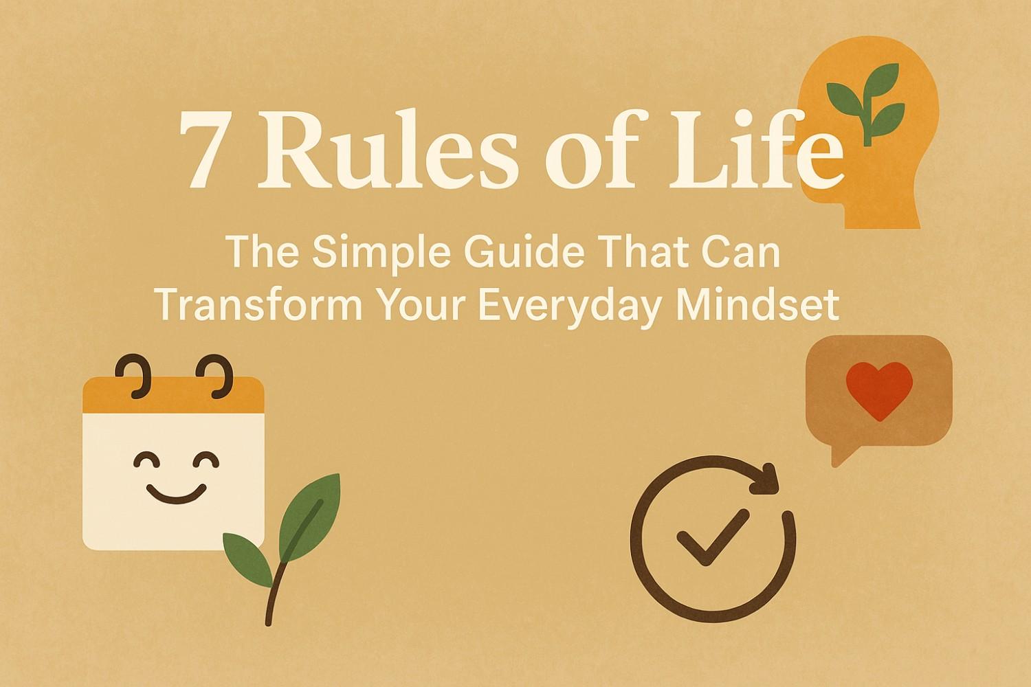 7 Rules of Life Everyone Should Know for a Happier, Calmer Future