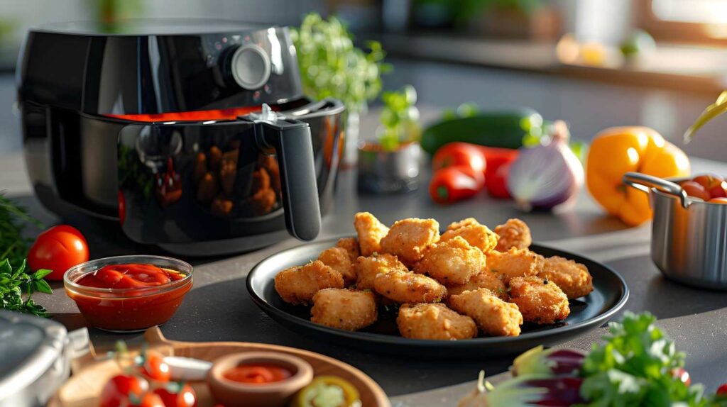 Air Fryer Buffalo Cauliflower Bites