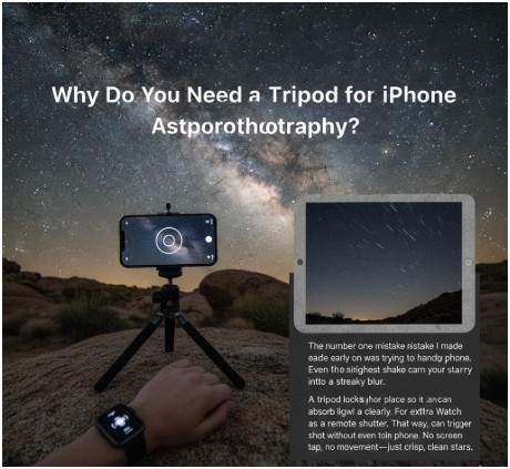 Why Do You Need a Tripod for iPhone Astrophotography?
