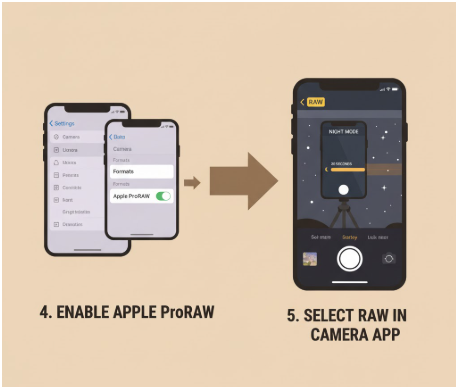 enabling Apple ProRAW